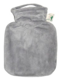 Warmwaterkruik 0,2L velours grijs Hugo Frosch