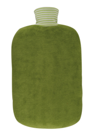 Warmwaterkruik in biokatoen groen 2L Hugo Frosch