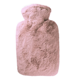 Warmwaterkruik fluffy roze Hugo Frosch