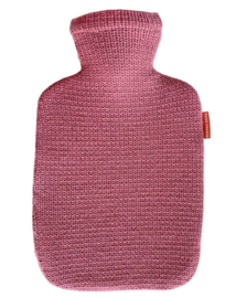 Warmwaterkruik 1.8L Knitted donkerroze Hugo Frosch met plantaardige zachtmaker