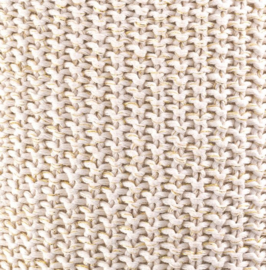 Warmwaterkruik knitted lurex goud/beige Hugo Frosch