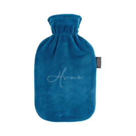 Warmwaterkruik 2L fleece blauw home Fashy