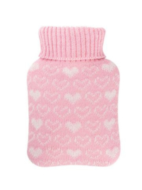 Warmwaterkruik 0,2L Hartjes roze Hugo Frosch