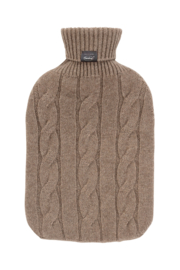 Warmwaterkruik 100% cashmere bruin Fashy