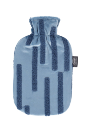 Warmwaterkruik leaves blauw Fashy