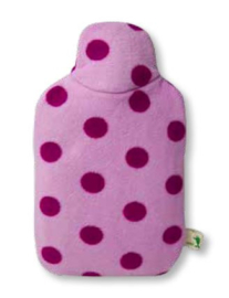 Warmwaterkruik dots pink Hugo Frosch