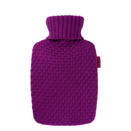 Warmwaterkruik 1.8L Knitted framboos Hugo Frosch met plantaardige zachtmaker