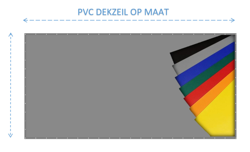 PVC dekzeil PREMIUM OP MAAT 650 gram/m²