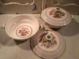 set van 2 dekschalen
