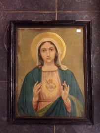 religieuze oude prent Maria