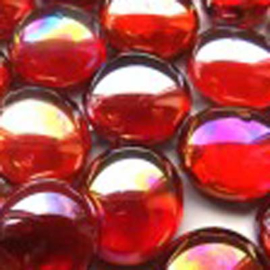 Mini rood kristal parelmoer