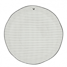 Soup/Pasta Plate Stripes /edge Black 21x5cm