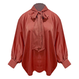 Satijnen vleermuis blouse