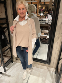 Oversized top met shawl