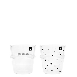 Espresso Glass: Dots / Espresso