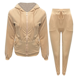 Velours joggingpak Sky