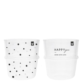 Tumbler Water:  Happy You / Dots