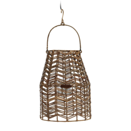 Sunset Breeze Herringbone Lantern M