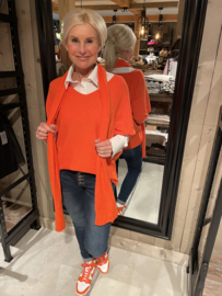 Oversized top met shawl