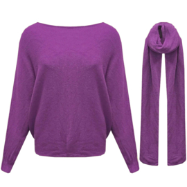Vleermuis trui met Shawl