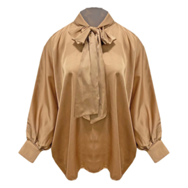 Satijnen vleermuis blouse