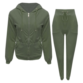 Velours joggingpak Sky