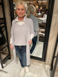 Oversized top met shawl