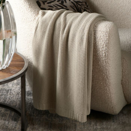 Knit Throw natural 170x130