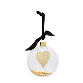 Love This Season Orn. gold Dia 12