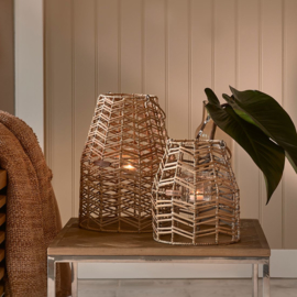 Sunset Breeze Herringbone Lantern M