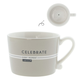 Cup White /Celebrate every moment 10x8x7cm
