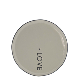Dessert Plate 19cm Titane/Love