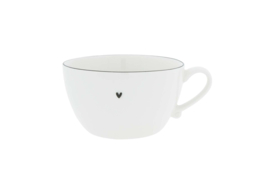 Soup Bowl White /edge Black