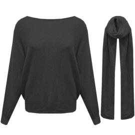 Vleermuis trui met Shawl