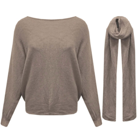 Vleermuis trui met Shawl