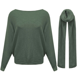 Vleermuis trui met Shawl