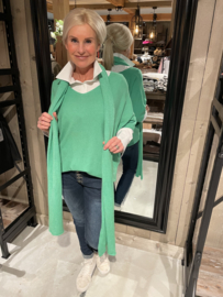 Oversized top met shawl