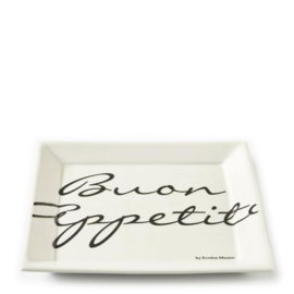 Buon Appetito Square Plate 22 x 22