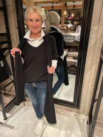 Oversized top met shawl