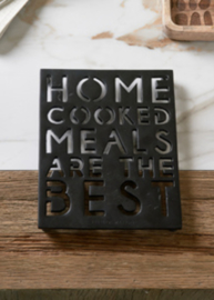 Home Cooked Meals Trivet black