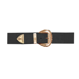 Stretch riem gouden gesp