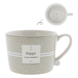 Cup White /Happy your moment 10x8x7cm