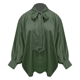 Satijnen vleermuis blouse