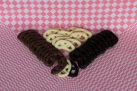 Chocolade krakelingen, handgemaakt