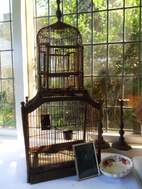 Gluren leeuwerik Ochtend Prachtige antieke vogelkooi VERKOCHT | Verkocht | Pear Tree Cottage  brocante & landelijk wonen