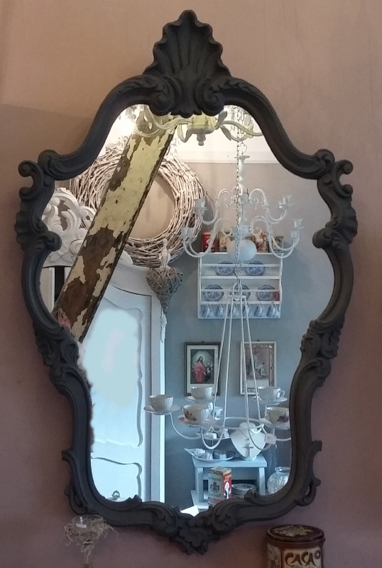 Prachtige oude spiegel "barok" VERKOCHT | Verkocht | Pear brocante & landelijk wonen