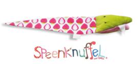 Speenknuffel Kroko 'Aarbei'