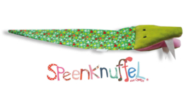 Speenknuffel Kroko 'Hartjes'