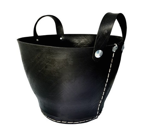 Verwaand skelet paraplu Houtmand gerecycled rubber groot | Houtmanden | Houtkachels & Haardenshop.nl