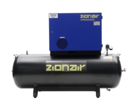Compressor gedempt 500 liter tank ster-driehoek - 5,5kW, 400V, 11 bar